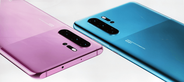 Huawei P30 Pron uudet värivaihtoehdot Misty Lavender ja Mystic Blue.