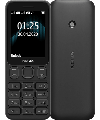 Musta Nokia 125.