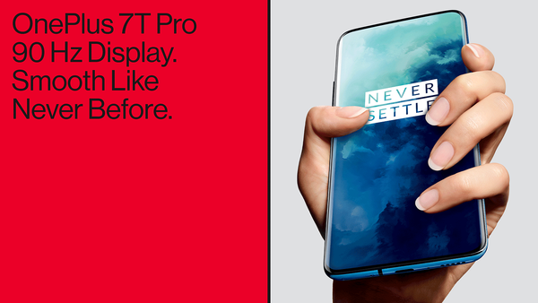 OnePlus 7 Prossa, 7T:ssä ja 7T Prossa on 90 hertsin näyttö.